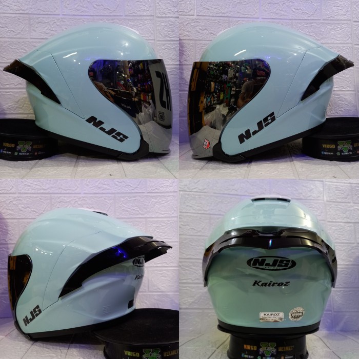 Masih!!! Njs Helm Kairoz Solid Easy Green Paket Ganteng Njs Kairoz