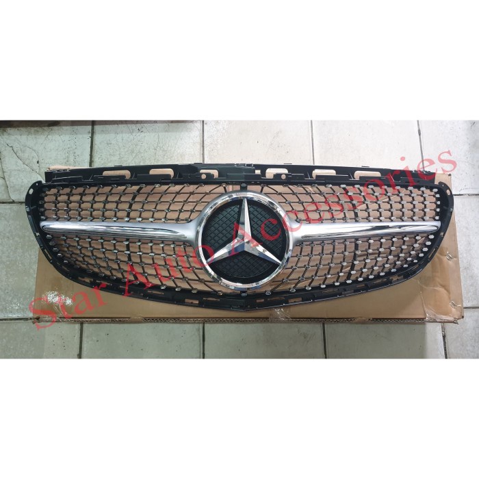 ✅Original Grill Diamond Mercedes Benz W212 Facelift List Silver Limited