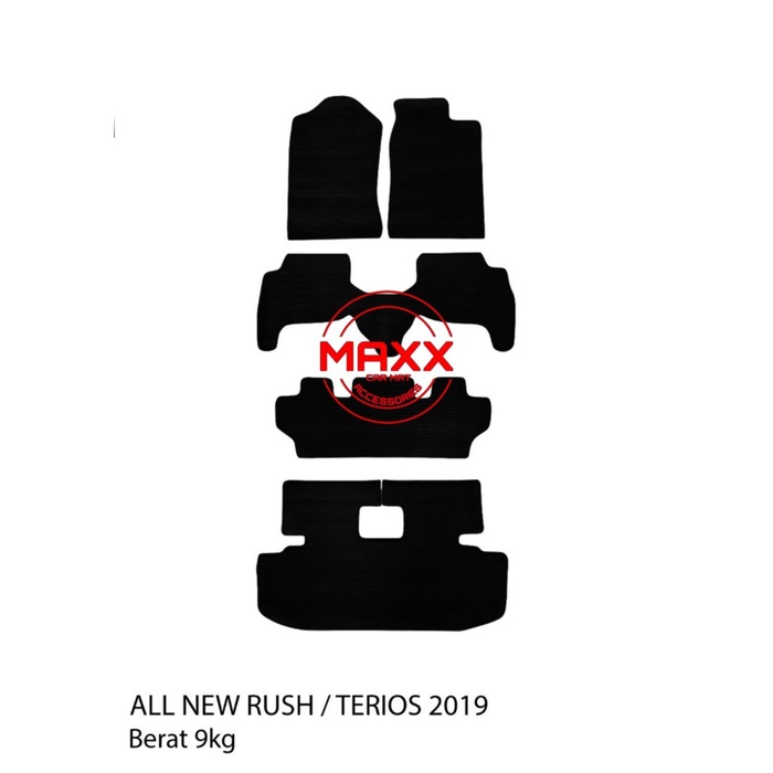 ✅New Ori Karpet Mobil Jahit-Karpet Karet Toyota All New Rush 2018-2020 Full Set Limited