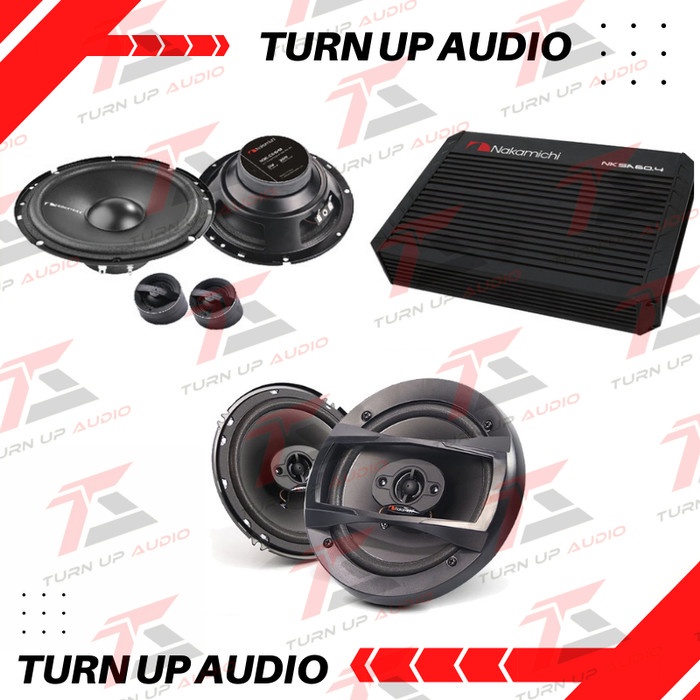 ✅New Ori Free Instalasi Paket Audio Mobil Nakamichi Speaker Tweeter Power Limited