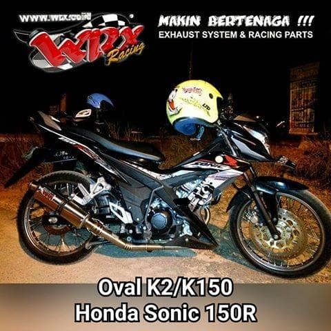 [Original] Knalpot Wrx Oval Gp Doff K1 K2 K3 Honda Sonic 150 Stainless Steel Terbaru