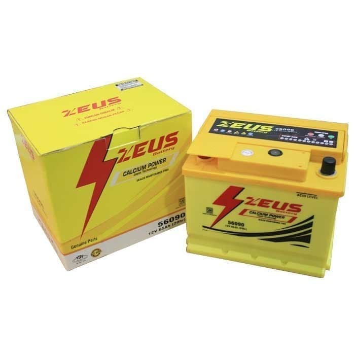 [New] Aki Mobil Zeus Din 56090 R Calcium Power Diskon