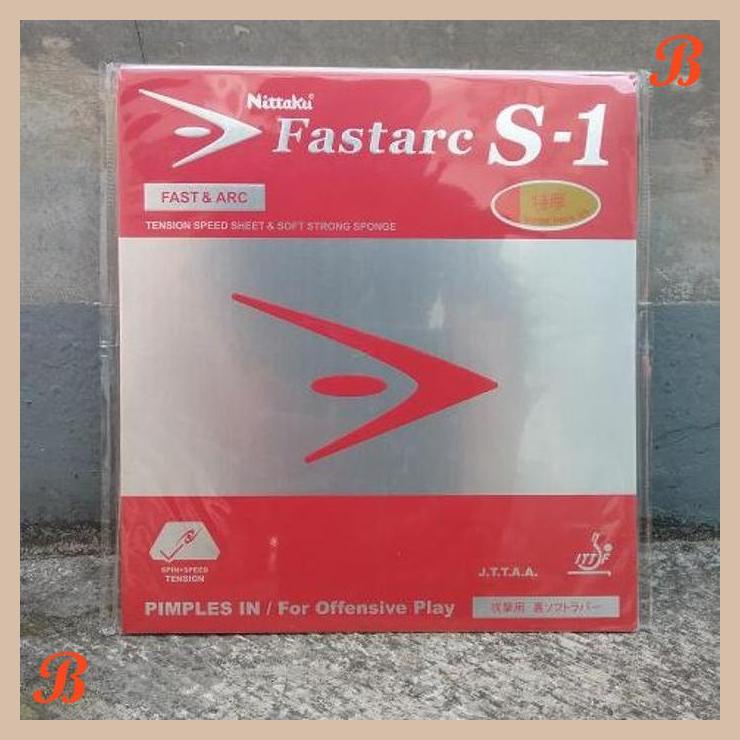 | anb | nittaku fastarc s-1 red rubber karet ping pong