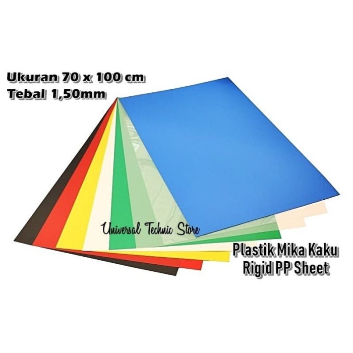 Terbaru Plastik Mika Kaku Pp Cover Agenda 70Cm X 100Cm Tebal 1.5Mm Ori