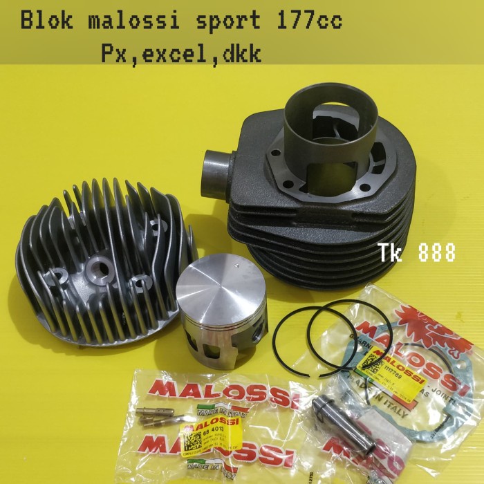 ✨Termurah Blok Vespa Malossi Cast Iron 177Cc Diskon