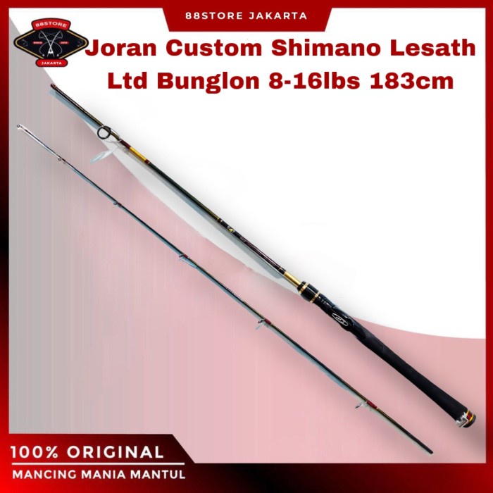 ✨Ready 88Storejakarta Joran Custom Shimano Lesath Bunglon Ltd 8-16Lbs 183Cm Terbaru