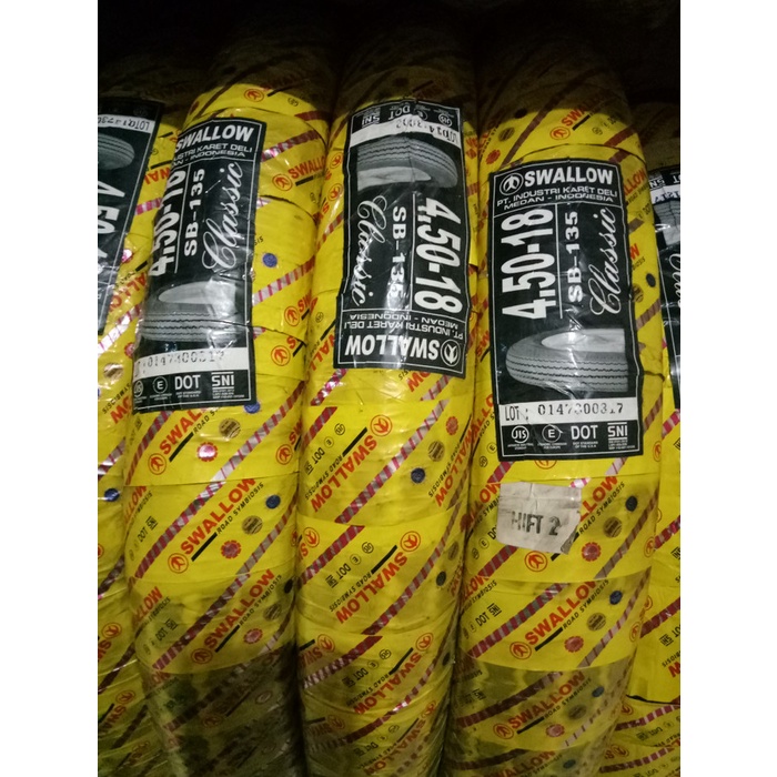 ✨Ori Ban Luar Swallow Ukuran 450X18 Dan Ban Dalam Swallow Ukuran 450X18 Terbatas