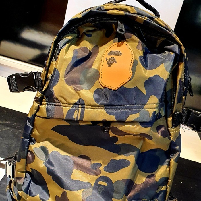 ✨New Tas Backpack Ransel Porter X Bape Camo 130 Clone Original 1:1 Mirror Terbatas