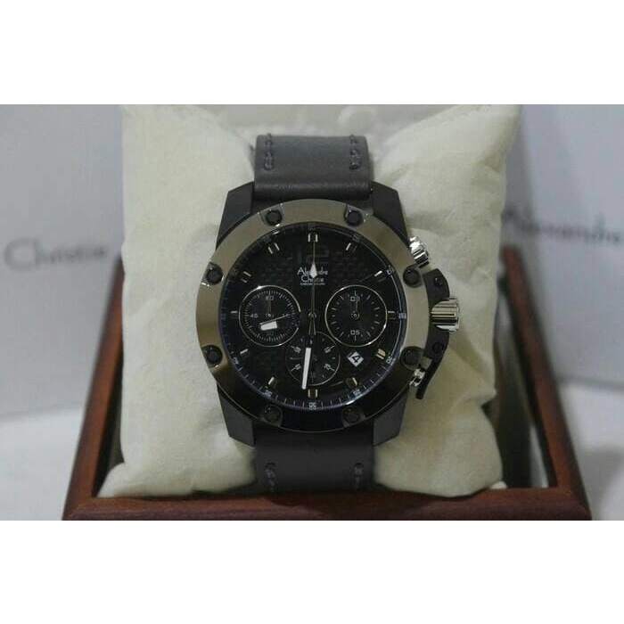 ✨Sale Jam Tangan Pria Alexandre Christie Original Ac 6290 Mcl Grey Black Diskon
