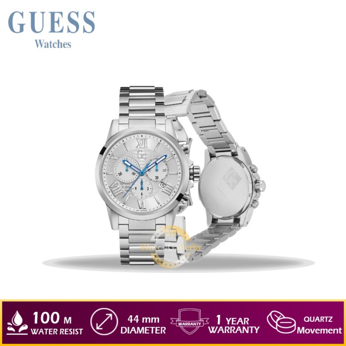 ✨Sale Jam Tangan Pria Guess Gc Y08007G1 Stainless Steel Original Diskon
