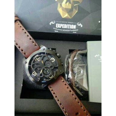 ✨Sale Expedition E6699 Black Brown Free Gelang. Garansi Resmi 1Thn Limited