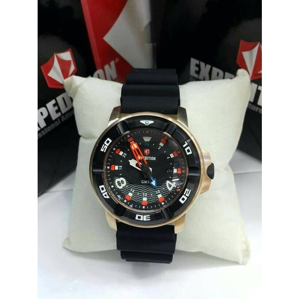 ✨Sale Jam Tangan Expedition E6711 Rosegold Black. Garansi Resmi 1Tahun Berkualitas