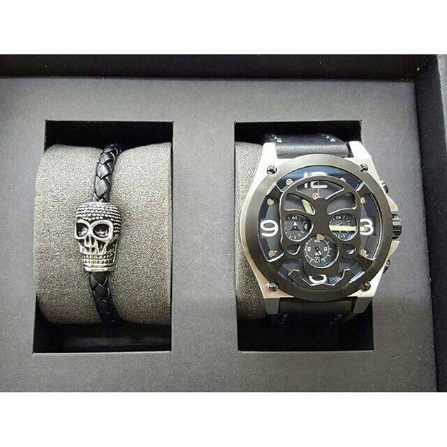 ✨Ready Jam Tangan Expedition E 6699 Silver Black Limited