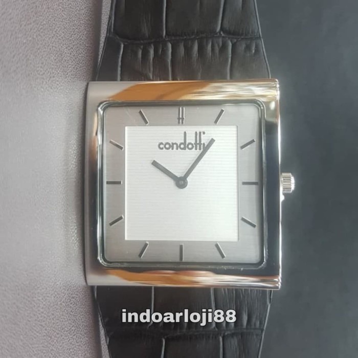 ✨Ready Condotti Piazza Fratello Cn2109-S02-L03 Black Leather Men'S Watch Diskon