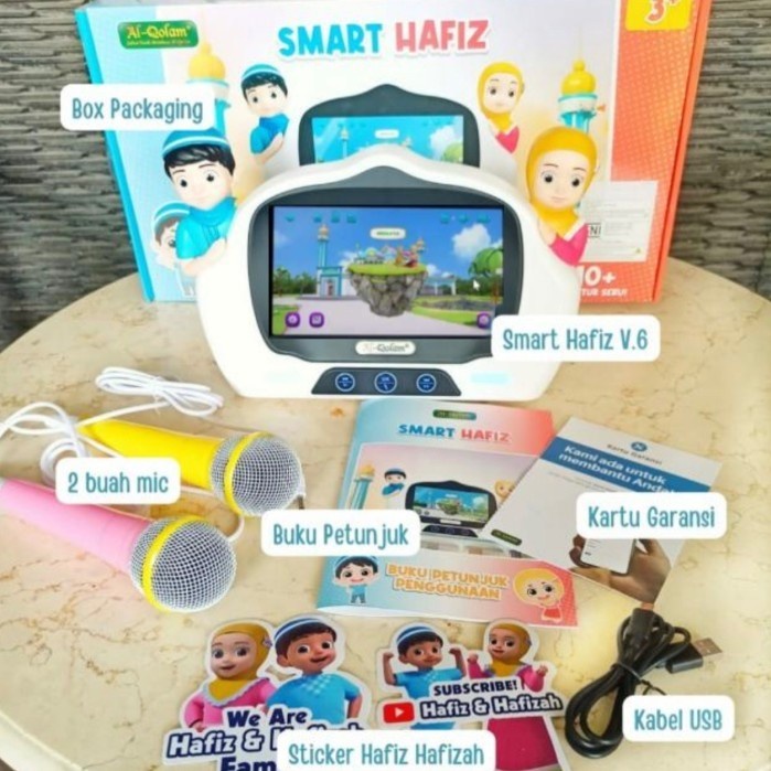 Paket lengkap Smart hafiz New Versi 5, USB, Tas dan Tempered Glass
