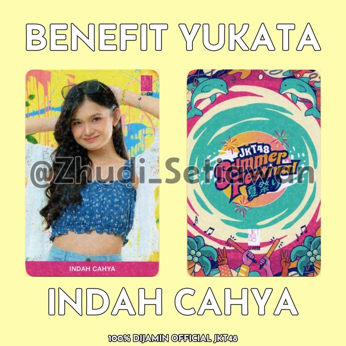 ✅Sale Photocard Indah Jkt48 Benefit Yukata Limited