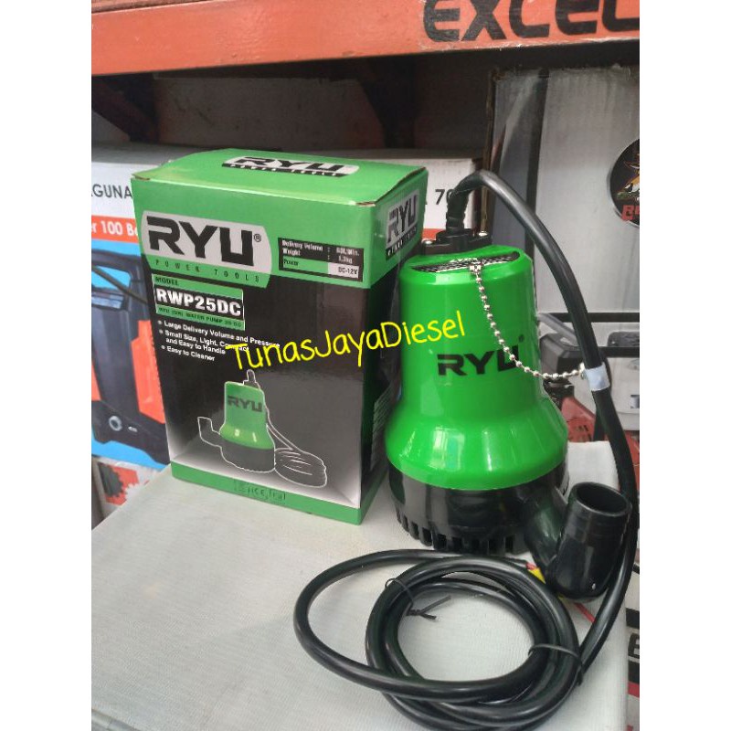 Pompa Air Celup Ryu Rwp25Dc / Pompa Kolam Ikan Taman Dc