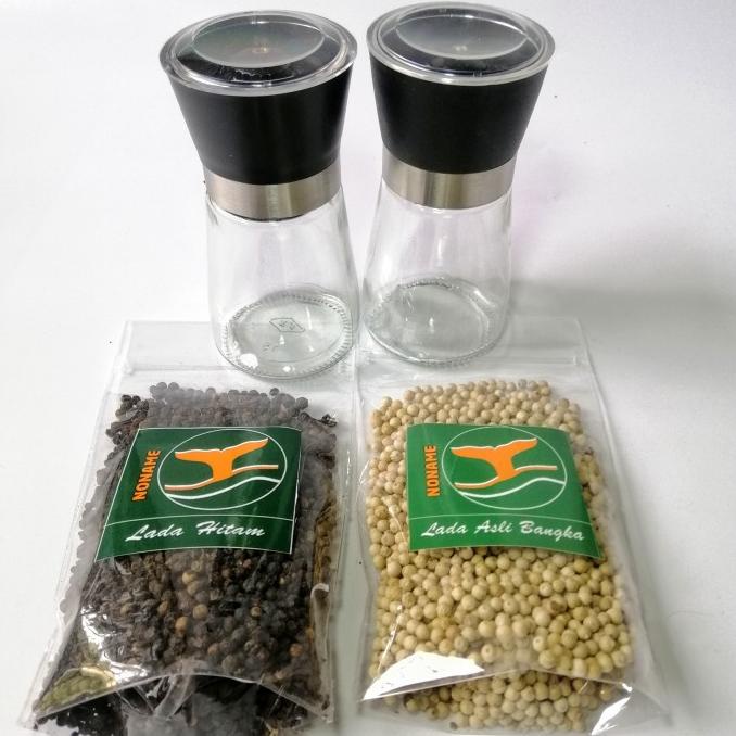 

PAKET LADA HITAM LADA PUTIH (BUTIR) & 2 BOTOL PEPPER GRINDER MANUAL DS10