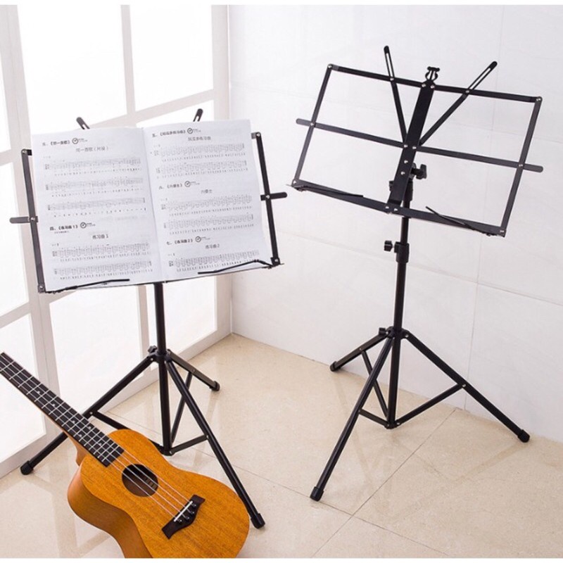 Stand Book Musik Stand Music Stand Lipat Dudukan Buku Tempat Buku Lipat Partitur