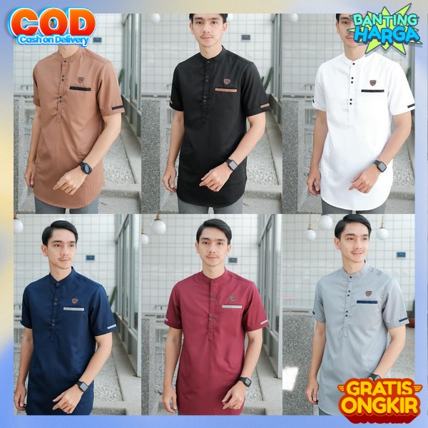 Hem Lebaran Laki2 Koko Pria Aju Kemko Turki Baju Khoko Pria Dewasa Model Kekinian Kmeja Kokkoh Ramad