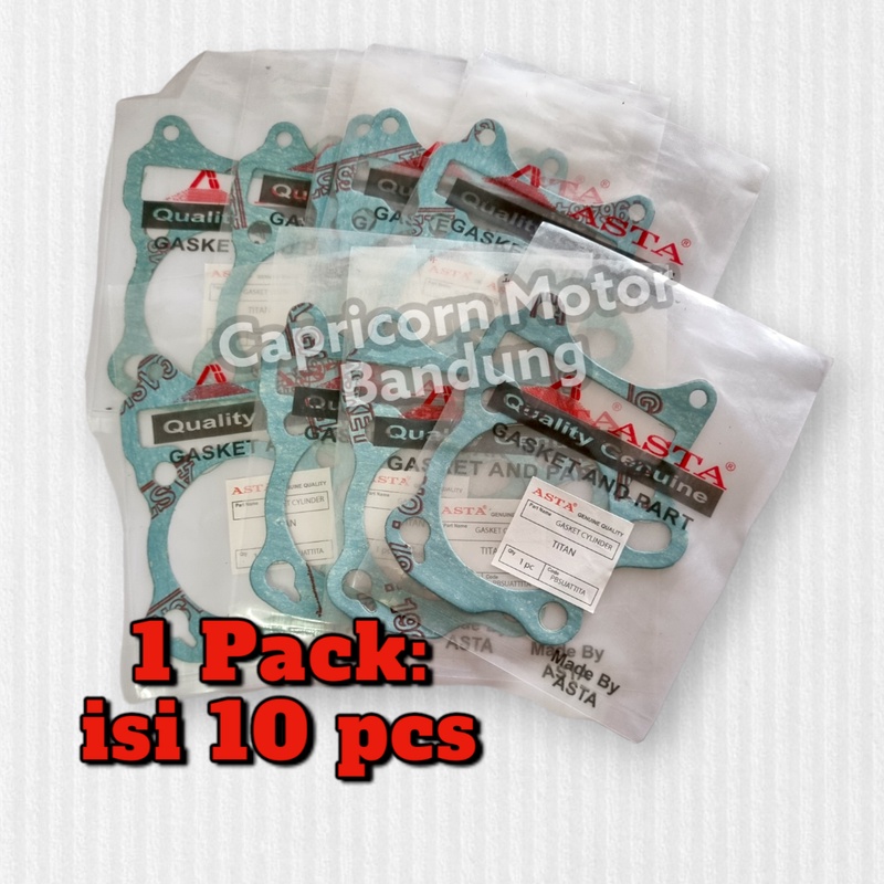 isi 10 Paking Gasket Blok Boring Bawah SMASH TITAN ASTA