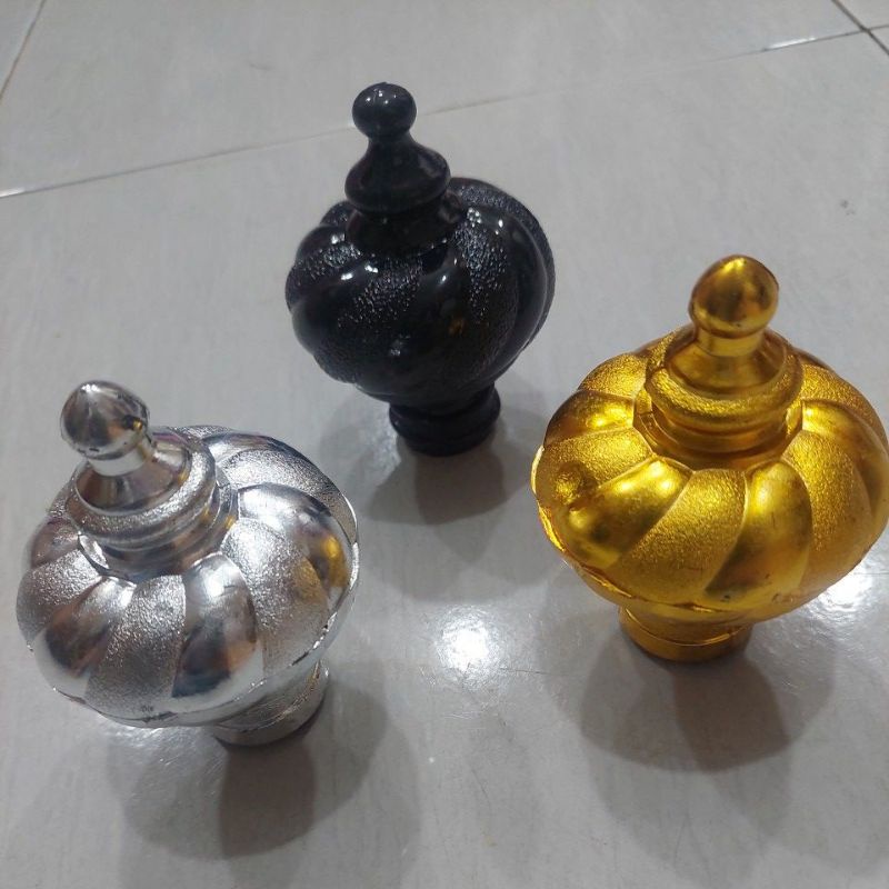 Tutup Kepala Besi Gorden/Tiang Gorden Batang Gorden Jendela Aesthetic Minimalis Murah