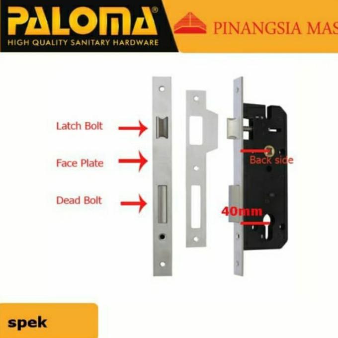 Handle Pintu Set Kunci Paloma Lpp 712 Kunci Pintu Rumah Gagang Pintu