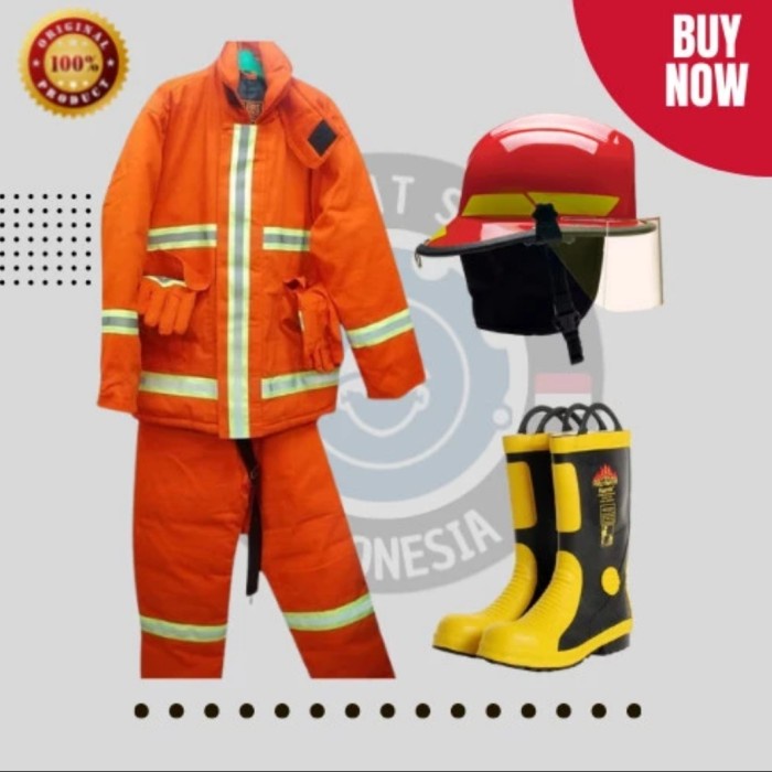 ✅Termurah Paket Lengkap Baju Pemadam / Setelan Lengkap Pemadam Kebakaran Diskon