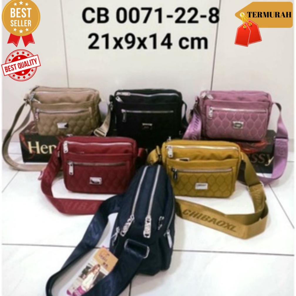 Ready stok TAS SELEMPANG CHIBAO ORIGINAL KANVAS 0071-22-8# murah