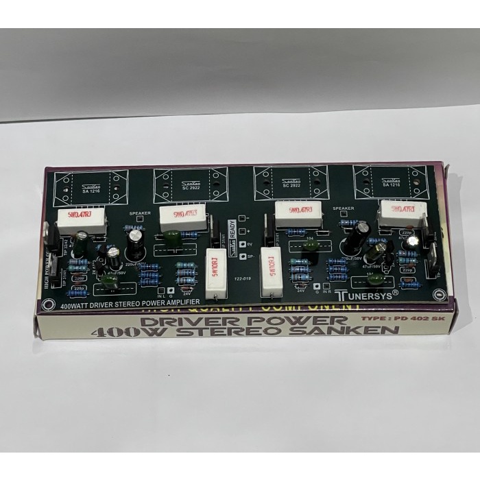 {{{{{{] Tunersys Driver Power 400W (watt) Stereo Sanken PD 402 SK