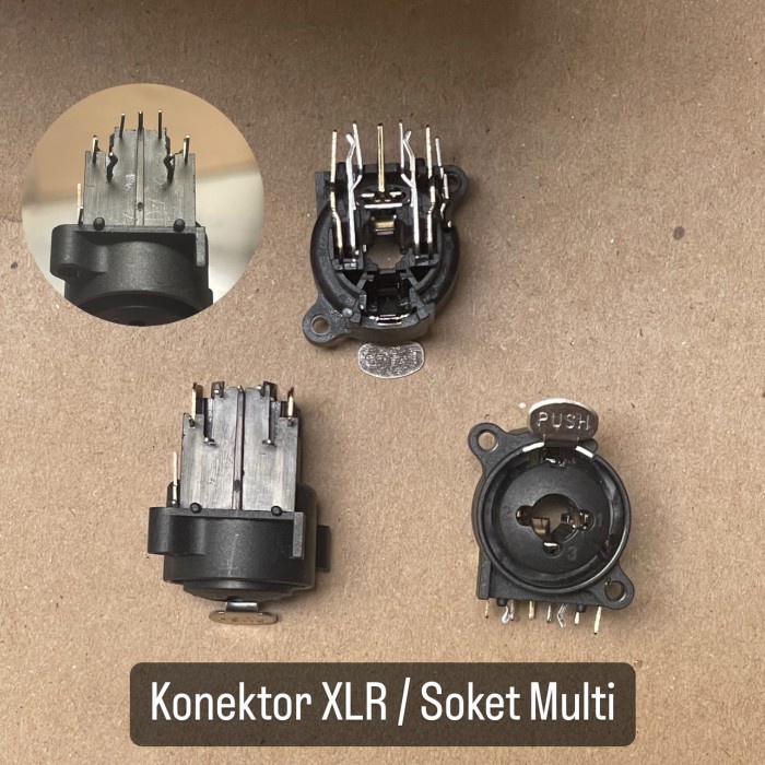 $$$$] Soket multi combo XLR jek akai dan canon female