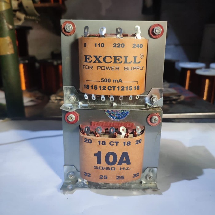 %%%%] Trafo Excell 10A ct75V; atau ct90V Transformator merk Exell