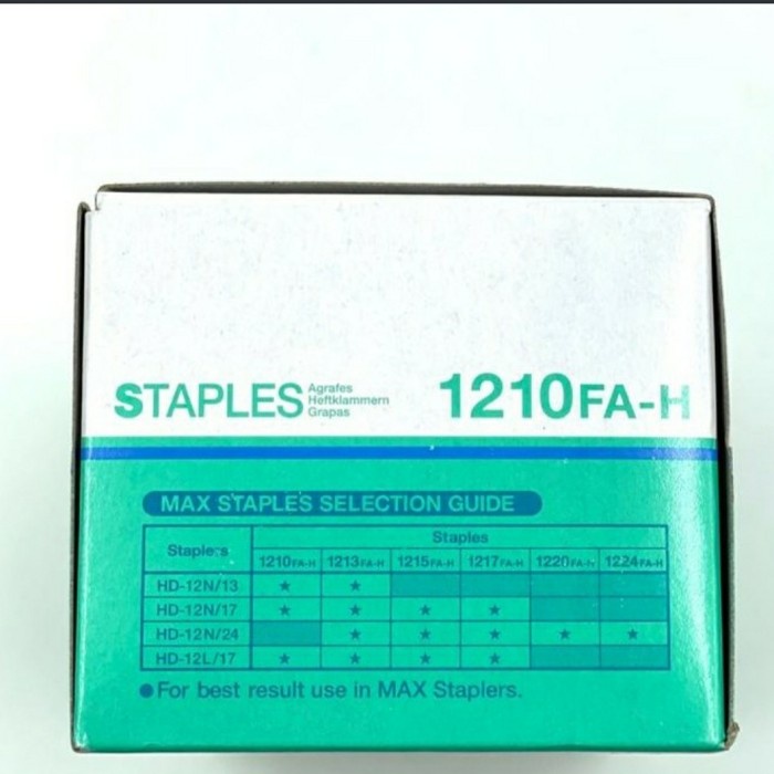 

Isi Staples Max 1210Fa-H/ Ml 23/10 Pembelian Minim 10 Best