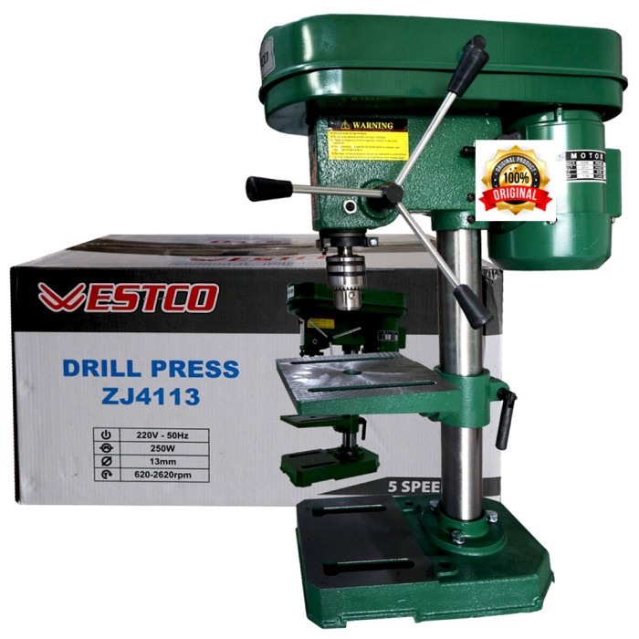 ✅Baru Original Westco Zj 4113 Bor Duduk 13 Mm - Bench Dril 13Mm Terbatas