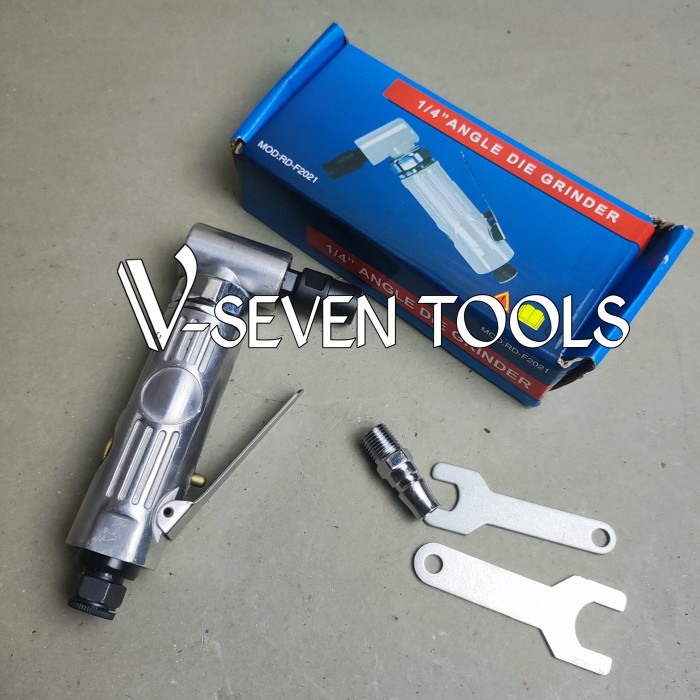 ✅New Air Impact Wrench 1/4 Angle Die Grinder Mesin Bor Obeng Angin Mini Terbatas