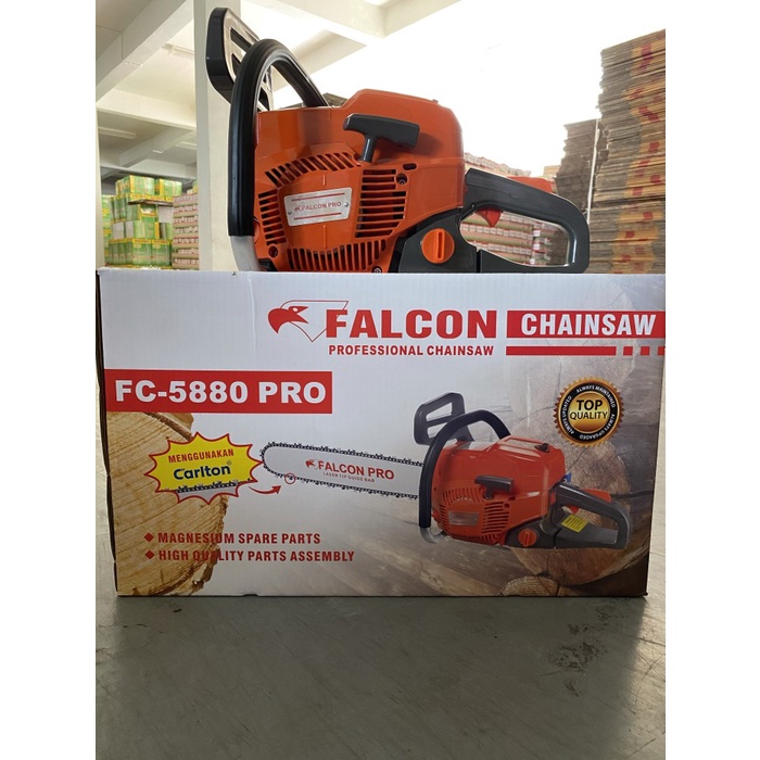 ✅Baru Falcon 5880 Pro Chainsaw  22Inch Bar Baja Terbatas