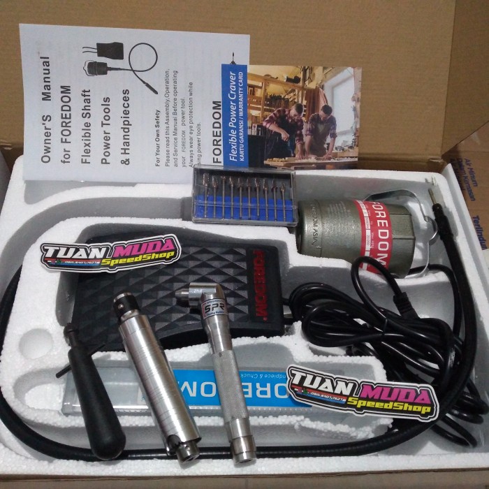 ✅New Bor Tuner Porting Spr 105 Dan Foredom Lengkap Mata Cuner 3Mm Terbaru