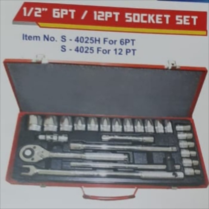 ✅Baru Tenka Socket Set 1/2 12Pt Limited