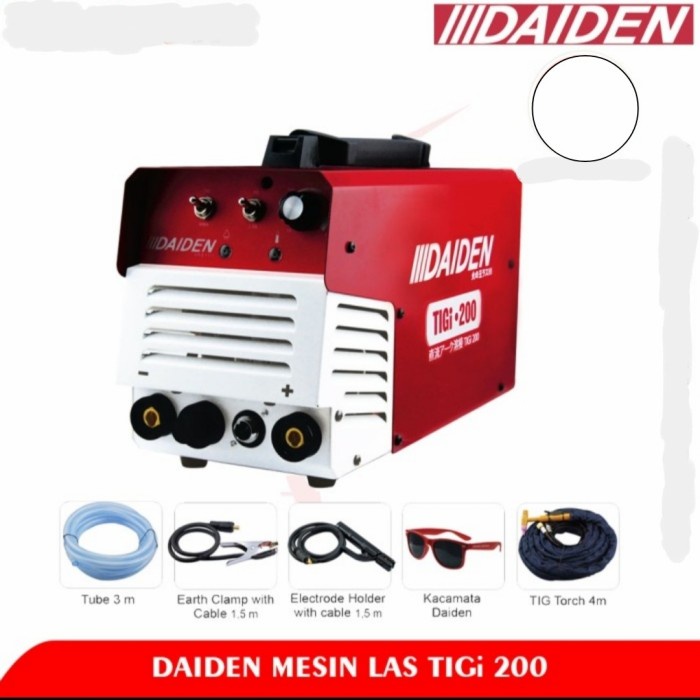 [Original] Daiden Mesin Las Argon Tigi200/ Mesin Trafo Las Stainless Tigi200 Limited