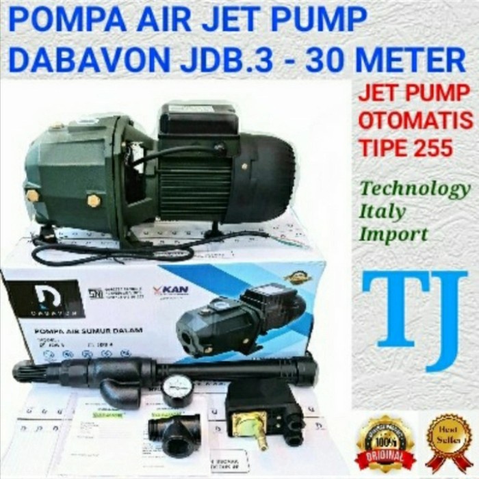 [Ori] Pompa Air Jet Pump Dabavon Jdb3 Sni Dan Bergaransi Limited
