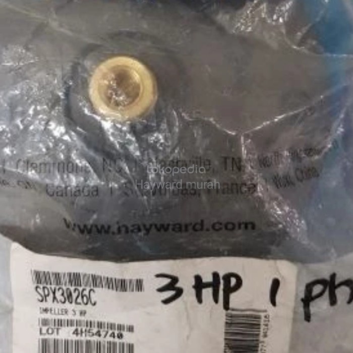 [Ori] Kipas Impeler Pompa 3 Hp 1 Phase Hayward Terbatas