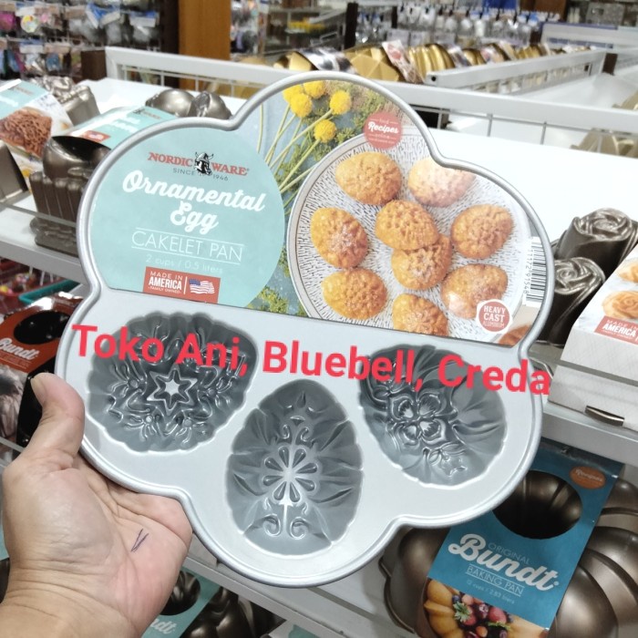 

[Baru] Nordic Ware Ornamental Egg Cakelet Pan 6 Cav. 6.8X9X3.6Cm. 2 Cups/0.5L Terbatas