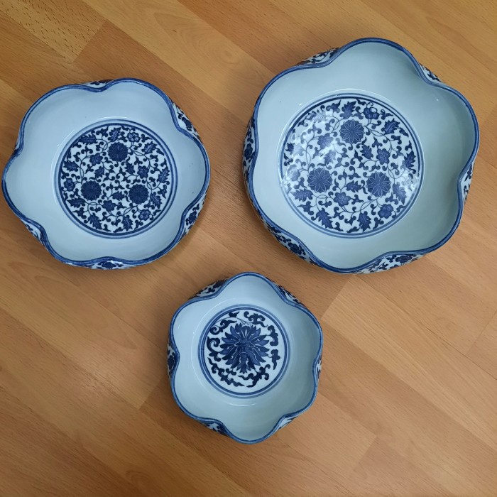 [New Ori] Mangkok Ulir Keramik Kansai Set Isi 3D2420165Cm Limited