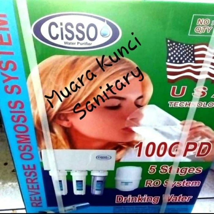[Baru] Mesin Ro Cisso Gantung 5 Step 100 Gpd /Filter Air Minum Cisso 100Gpd Berkualitas