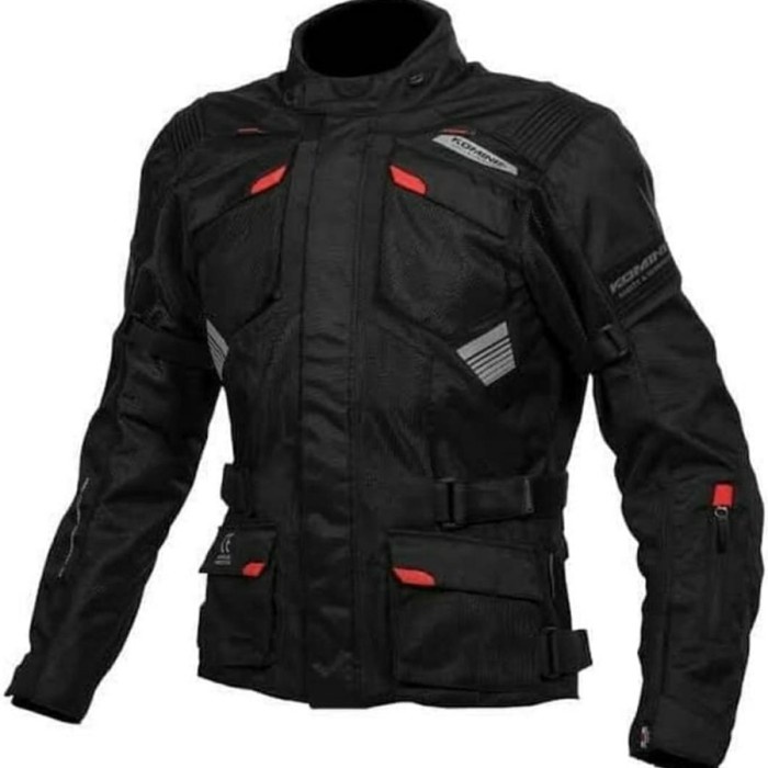 ✨Termurah Komine Jk 142 P Adventure M-Jkt Black  Jaket Bikers Adventure Terbaru
