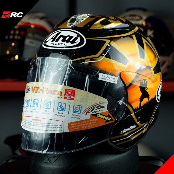 ✨Termurah Arai Vz-Ram Pedrosa Spirit Gold Terbaru