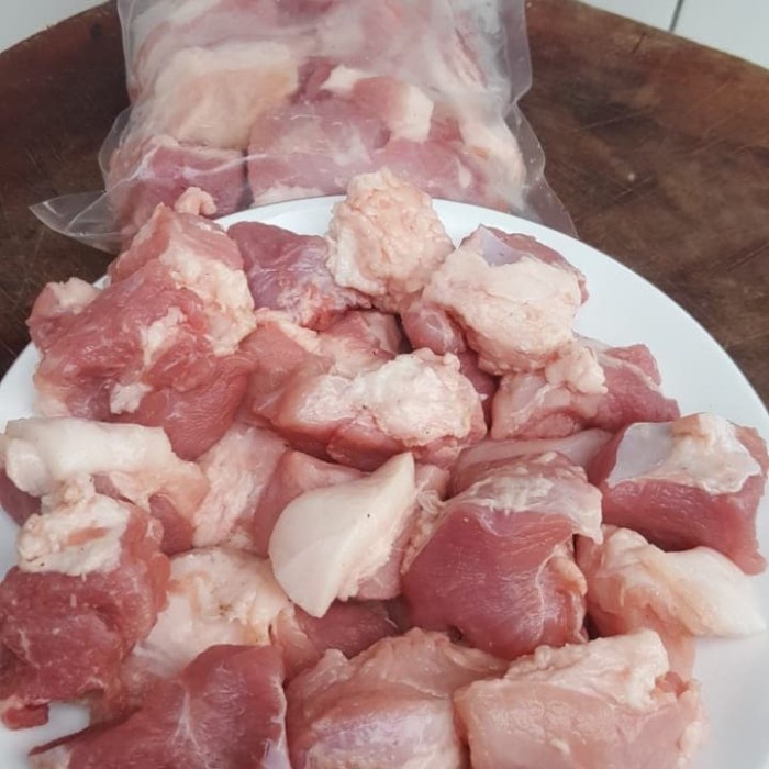 

Samcan Tanpa Kulit, Tanpa Lemak Cubic/ Pork Belly Cubic Skin Off