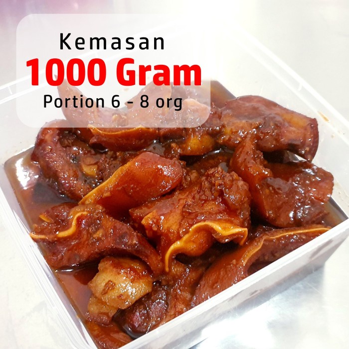 

Nyamnyam Kitchen - Sekba / Bektim (Kuliner Babi kemasan 1 KG)