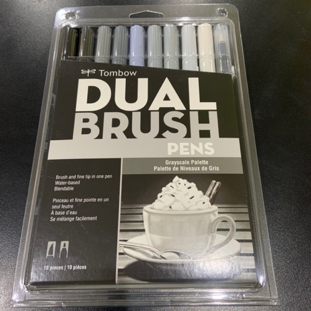 

Gaya Tombow Abt 10 Color Set Grayscale Palette [Creativ]