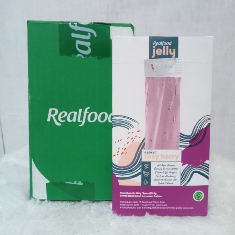 

[NEW] REALFOOD JELLY AGELESS ROSY BERRY 6 PCS